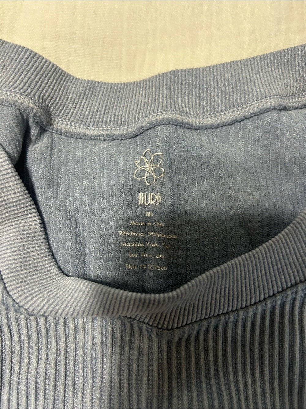 Source Unknown Ribbed Tank Top - Slate Blue - Picture 3 of 3